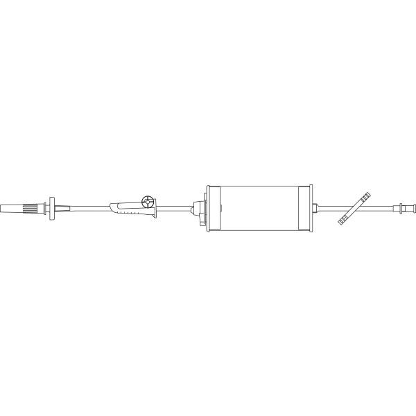 Baxter™ BURETROL Add-On Set, 150 mL Valveless Burette, INTERLINK Injection Site and slide clamp, 17"