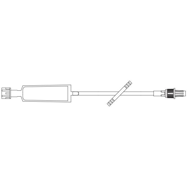Baxter™ Extension Set, Standard Bore, 0.2 Micron Filter, Retractable Collar, 9.5"
