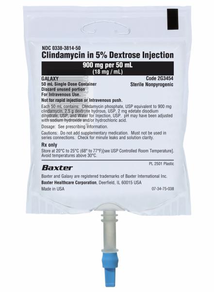Baxter™ Clindamycin in 5% Dextrose Injection, 900mg/50mL in GALAXY Container