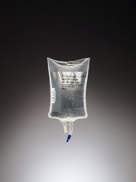 Baxter™ 5% Dextrose and 0.2% Sodium Chloride Injection, USP, 1000 mL VIAFLEX Container