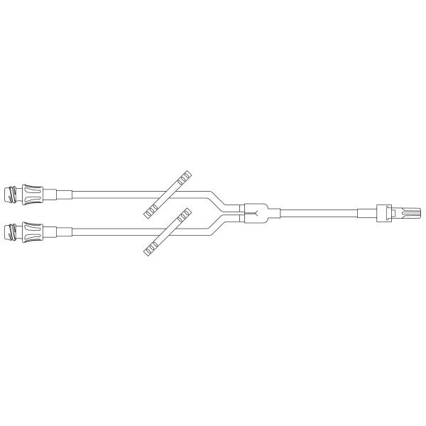 Baxter™ Y-Type Catheter Extension Set, Microbore, 2 INTERLINK Injection Site, 5.6", Non-DEHP