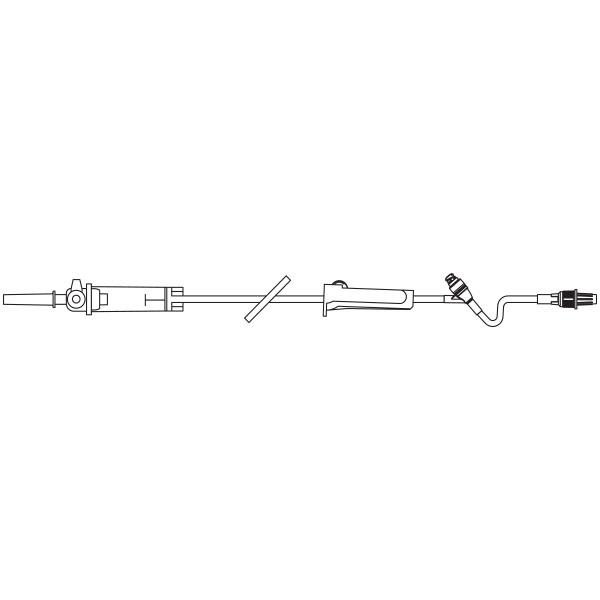 Baxter™ Solution Set, DUO-VENT, Retractable Collar, CLEARLINK Valve, 10 drops/mL, 92"