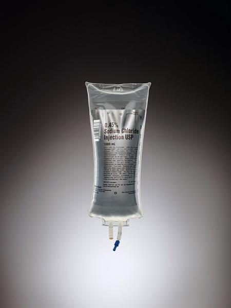Baxter™ 0.45% Sodium Chloride Injection, USP, 1000 mL VIAFLEX Container