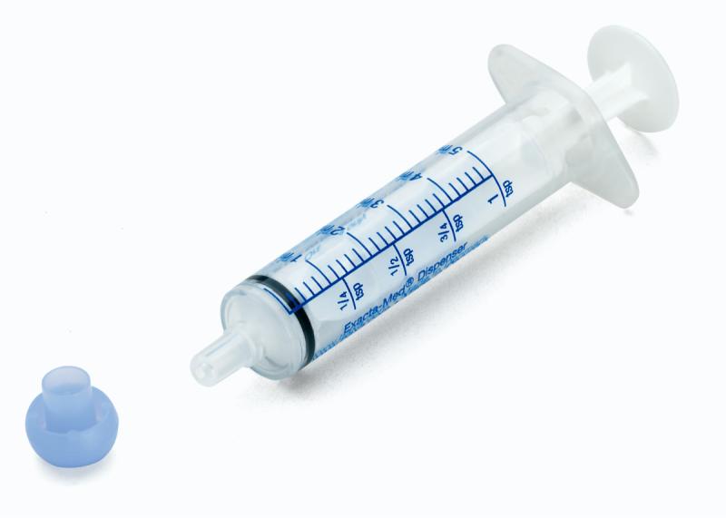 Baxter™ EXACTAMED Oral Dispenser Clear 10 mL, 4 pk/cs, Tip Cap Included, Pharmacy Pack