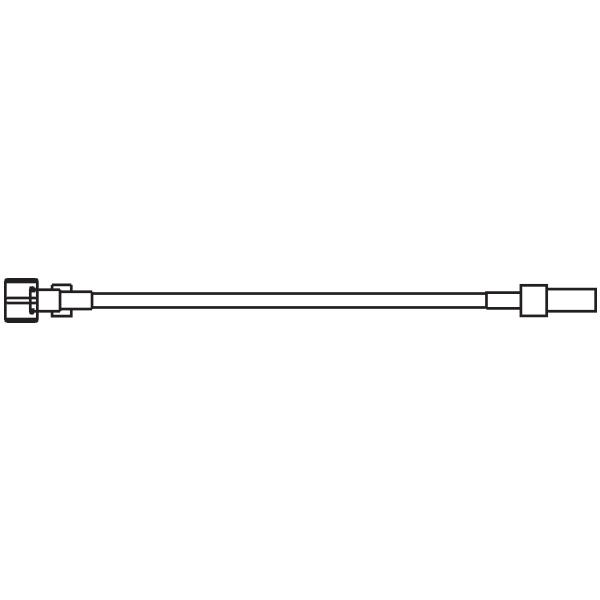 Baxter™ Straight-Type Extension Set, Standard Bore, Fixed Collar, 21" (RX)