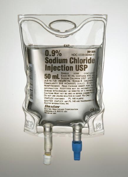 Baxter™ 0.9% Sodium Chloride Injection, USP, 50 mL VIAFLEX Container, Single Pack