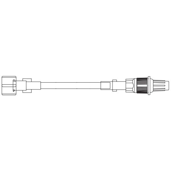 Baxter™ Straight-Type Extension Set, Minivolume, Fixed Collar, 35" (88 cm)
