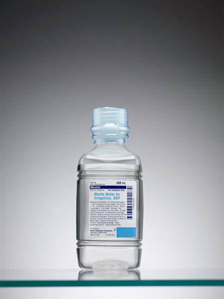 Baxter™ Sterile Water for Irrigation, USP, 500 mL Plastic Pour Bottle