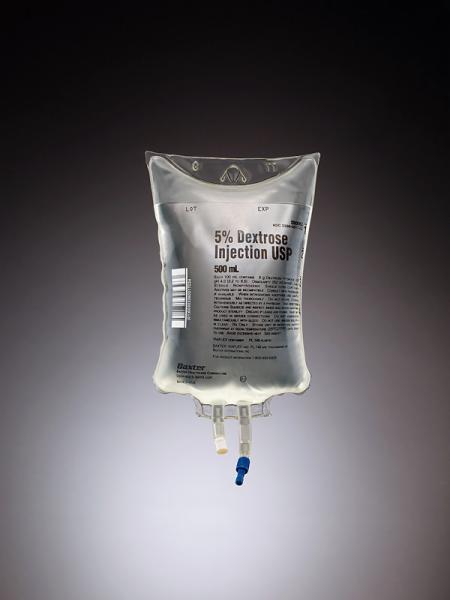 Baxter™ 5% Dextrose Injection, USP, 500 mL VIAFLEX Plastic Container