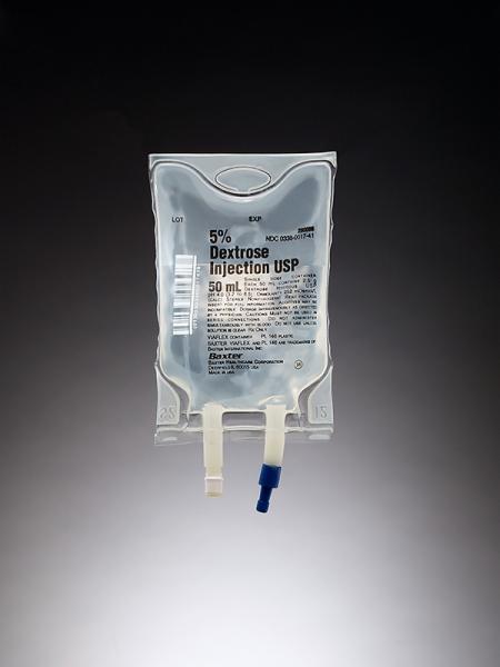 Baxter™ 5% Dextrose Injection, USP, 50 mL VIAFLEX Plastic Container(RX)