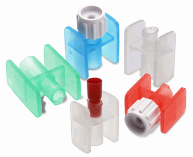 Baxter™ RAPIDFILL Connectors, Luer Lock-to-Luer Lock, Red