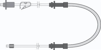 Baxter™ REPEATER Pump Tube Set. Luer Lock-Luer Lock
