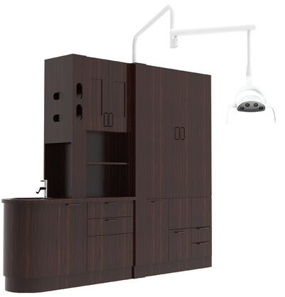 ADS Dental, Cabinet Mount Whale LED Dental Light