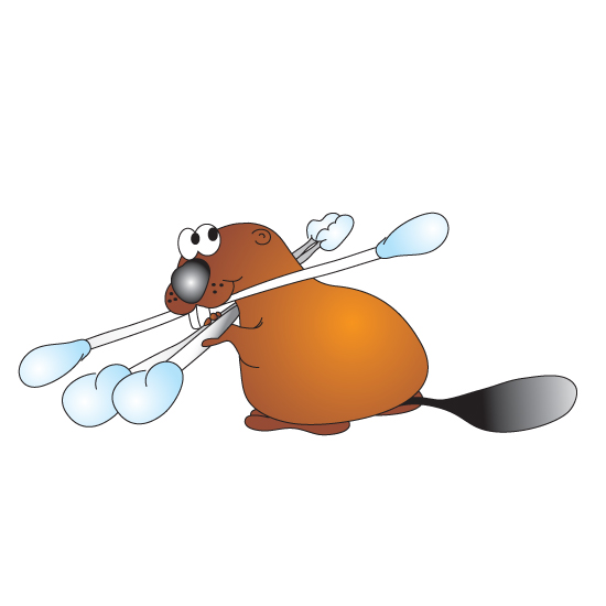 Swab Beaver Graphic