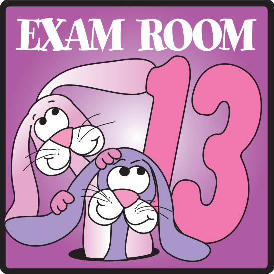Exam Room 13 Sign