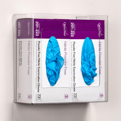 Double, Clear PETG, Glove Box Holder