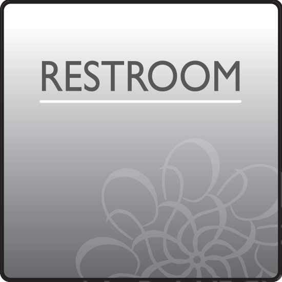 Standard Restroom Sign