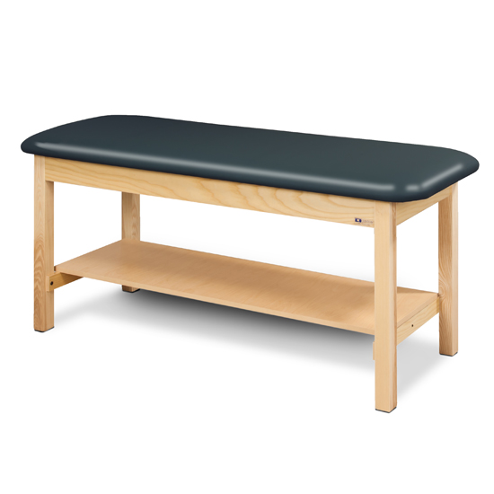 Flat Top Classic Series Straight Line Treatment Table with Full Shelf
