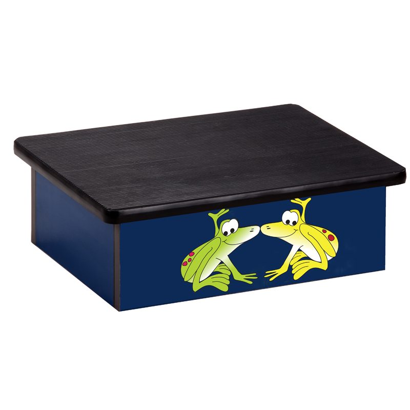 Rainforest Tree Frogs Blue Laminate Step Stool