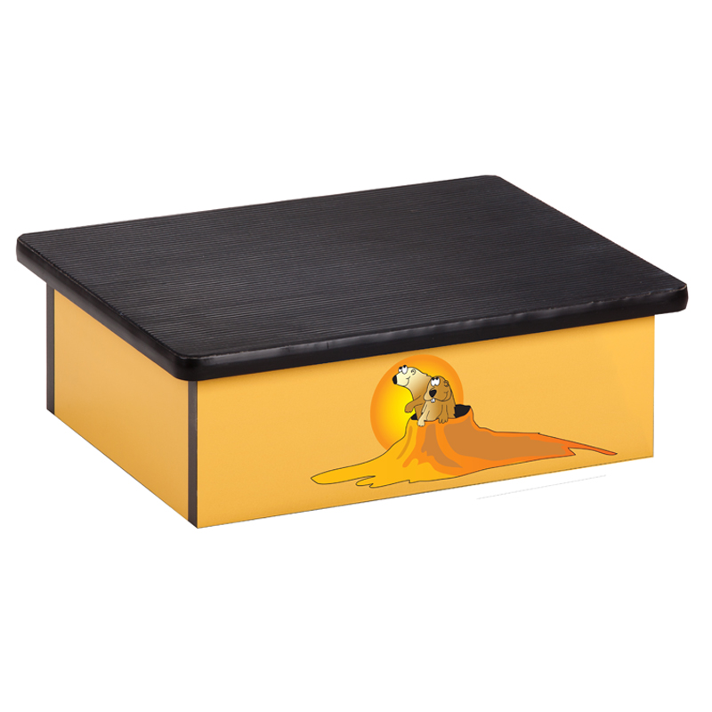 Southwestfest Prairie Dog Yellow Laminate Step Stool