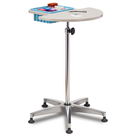 Half Round, Stationary, ClintonClean™ Phlebotomy Stand