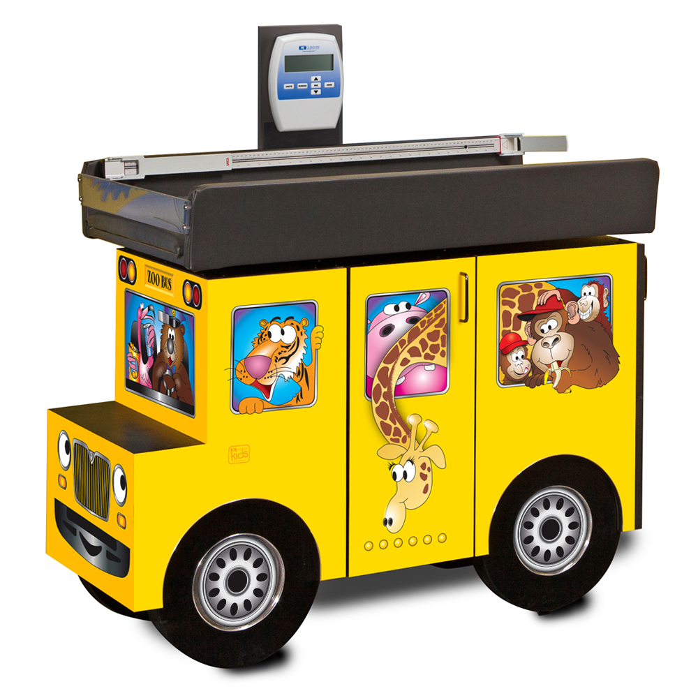 Scale Table/Zoo Bus with Jungle Friends