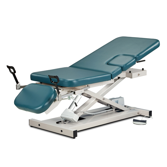 Open Base, Power Imaging Table with 3 Section Top