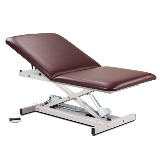 Open Base, Extra Wide, Bariatric, Power Table with Adjustable Backrest