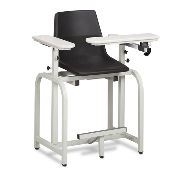 Standard Lab Series, Extra-Tall, Blood Drawing Chair with ClintonClean™ Flip Arm and Drawer