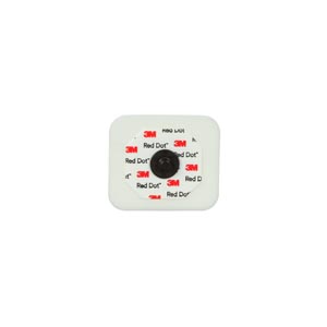 3M Red Dot Monitoring Electrodes, Foam Tape & Sticky Gel, 50 ct
