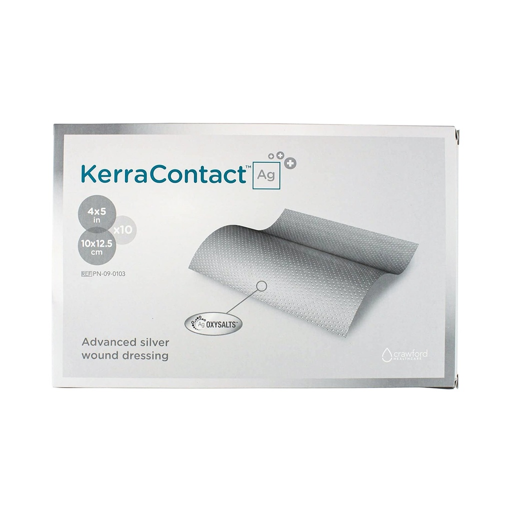 3M Kerracontract Ag Silver Wound Dressing 4x5&quot; 10ct, 6/cs