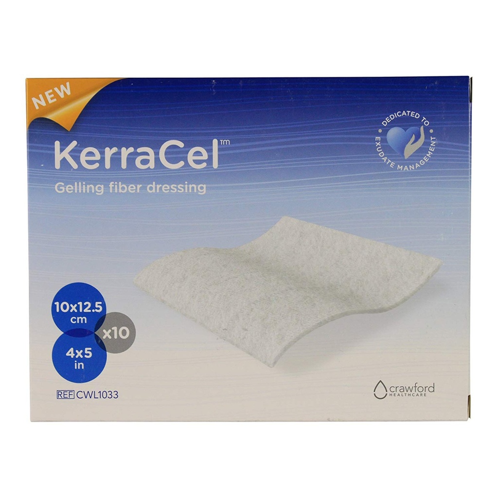 3M Kerracel Gelling Fiber Dressing 4x5" 10ct CWL1033