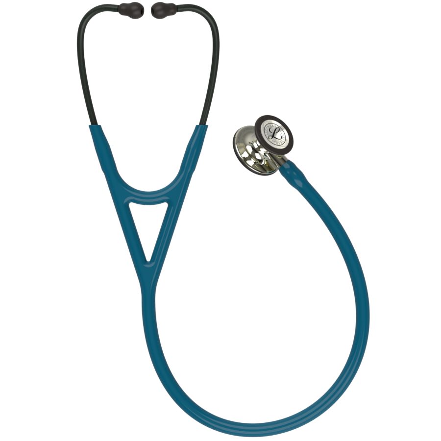 3M Littmann Cardiology Iv Stethoscope, Champagne CP, Blue Tubing