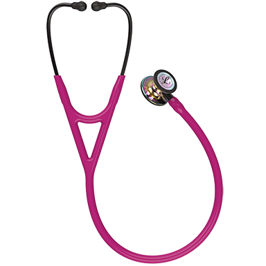 3M Littmann Cardiology Iv Stethoscope, Rainbow Cp, Raspberry Tubing