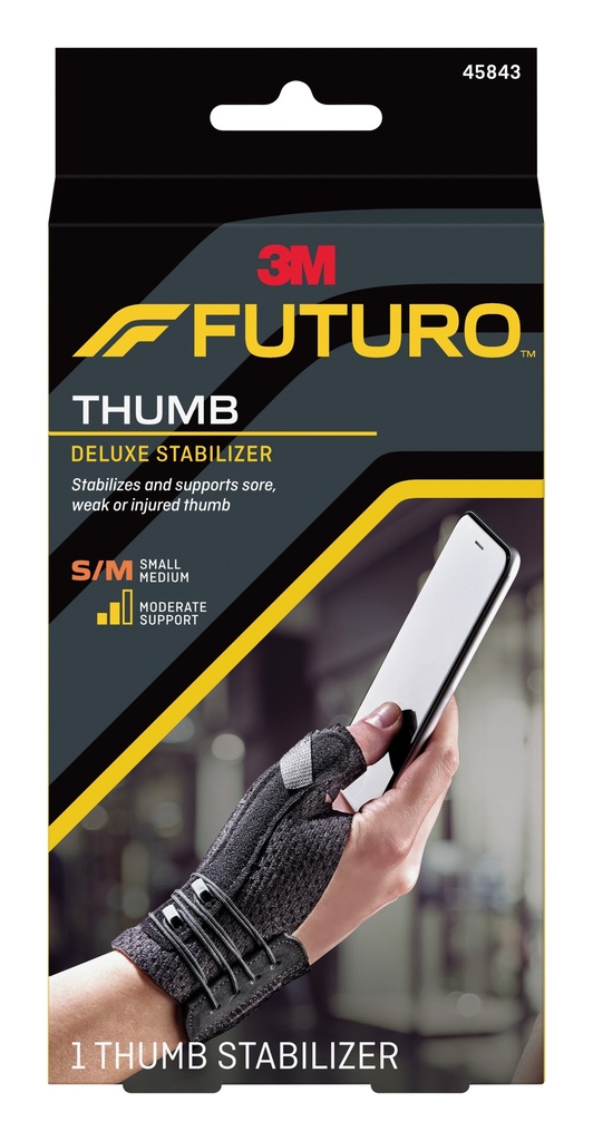3M Futuro Deluxe Thumb Stabilizer, Small/Medium 2ct, 6/cs 45843ENR