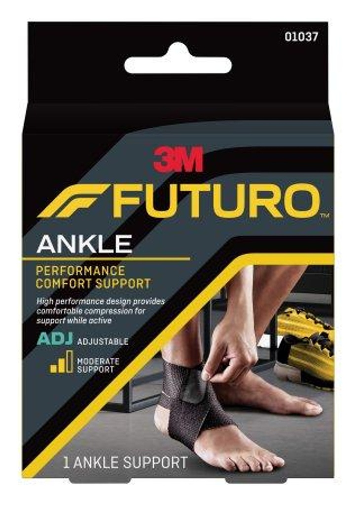3M Futuro Comfort Ankle Support, Adjustable, 2ct, 6/cs 01037ENR
