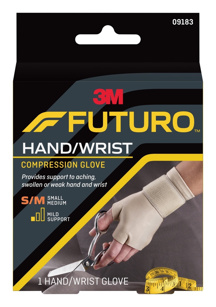 3M Futuro Compression Glove, Small/ Medium, 2ct, 6/cs 09183ENR