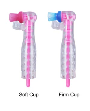 PacDent Endo Lotus Prophy Angle, Soft Cup, Pink, Disposable, 100/pk