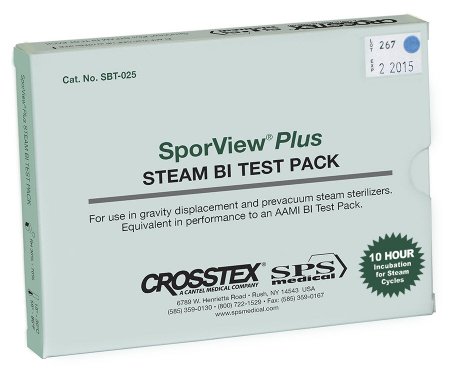 Crosstex International Biological Indicator Test Pack (25 Controls), 25/cs