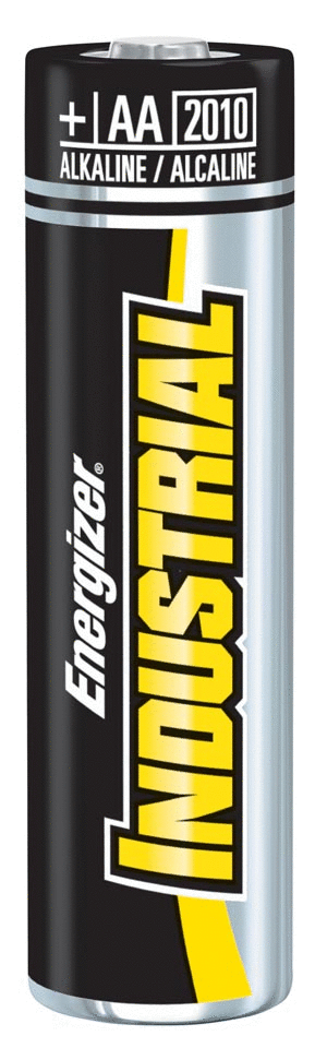 Energizer Battery, Inc. Battery, AA, Alkaline, Industrial, 24/pk, 6 pk/bx