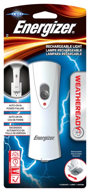 Energizer Battery, Inc. Energizer Emergency Rechargeable Light, 3/cs
