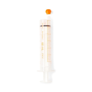 Avanos Medical, Inc. ENFit Oral Syringe, 60 ml, Orange, Sterile, 100/cs