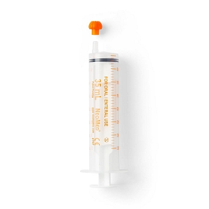 Avanos Medical, Inc. ENFit Oral Syringe, 35 ml, Orange, Sterile, 100/cs