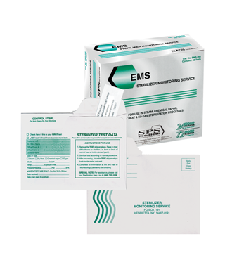 Crosstex International EMS Sterilizer Monitoring Service, 52 tests/bx