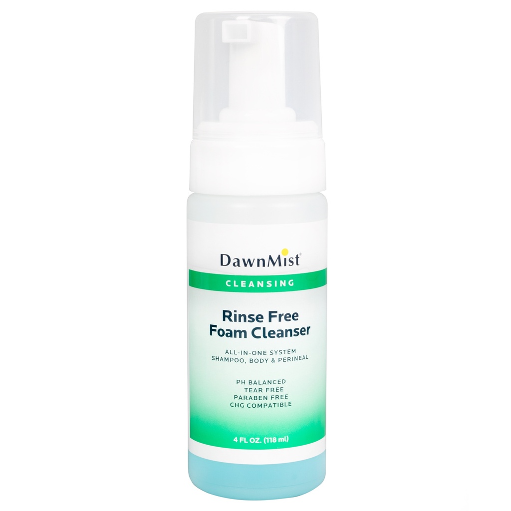 Dukal Corporation Rinse Free Foam Cleanser, 4 oz, 24/cs