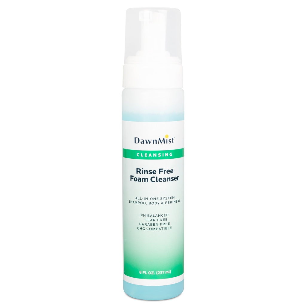 Dukal Corporation Rinse Free Foam Cleanser, 8 oz, 12/cs