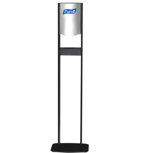 GOJO Industries, Inc. Purell Elite TFX Floor Stand, Black/Silver, 1/cs