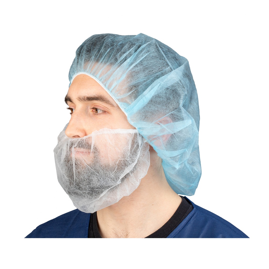 Dukal Corporation Beard Cover, White, 100/bg, 10 bg/cs