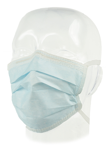 Aspen Surgical Mask, Surgical, Standard, Classic Style, Blue, 300/cs