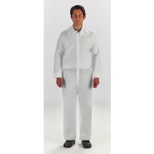 Graham Medical Coverall, X-Large, Nonwoven, White, 25/cs